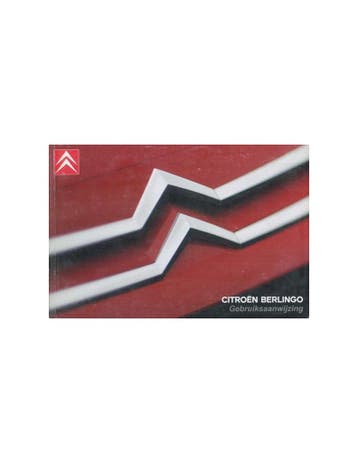 2008 CITROEN BERLINGO INSTRUCTIEBOEKJE NEDERLANDS, Autos : Divers, Modes d'emploi & Notices d'utilisation, Ophalen of Verzenden