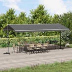 vidaXL Vrijstaande luifel Grijs 6 x 3 m Polyester, Verzenden, Nieuw