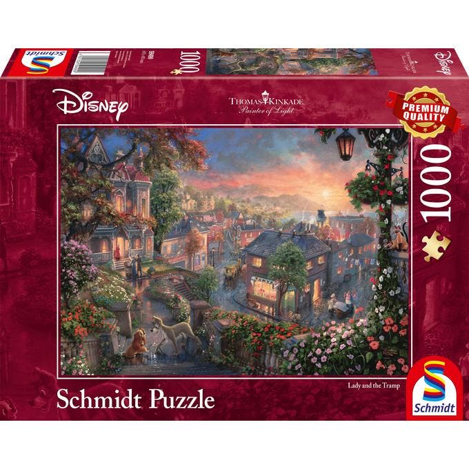 Disney Dreams Puzzel Lady en de Vagebond (1000 stukken), Verzamelen, Disney, Nieuw, Ophalen of Verzenden