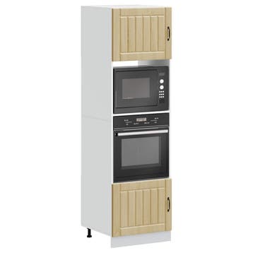 vidaXL Ovenkasten 2 st Lucca bewerkt hout sonoma, Verzenden