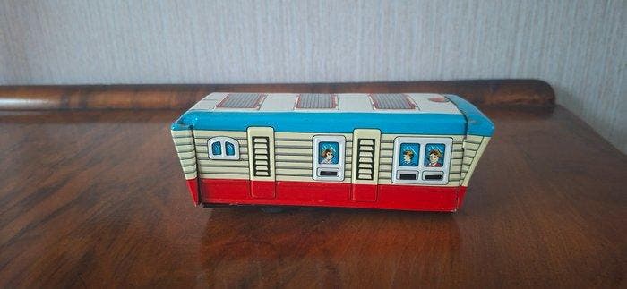 Japanese Manufacturer - Blikken speelgoed - Trailer -, Antiquités & Art, Antiquités | Jouets