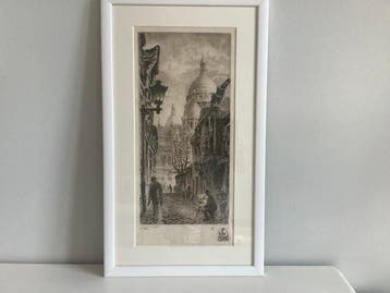 Edmond d Allemagne (XIX-XX) - Montmartre, Sacré-Cœur, Antiek en Kunst
