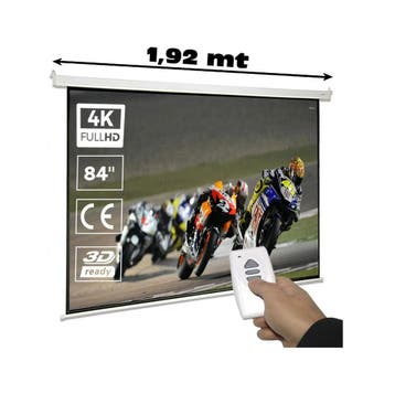 Elektrisch Projectiescherm 100 16:9 Luxscreen, Zichtbaar..., Ophalen of Verzenden, Nieuw