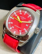 Locman - 1970 Automatic Red Dial Men, Nieuw