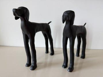 Figurine - Keramiek Hondje Sam Zwart (2) - Céramique
