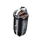 DrPhone UltraCompact - 200W Snelle Autolader - 2x USB - 20V, Telecommunicatie, Mobiele telefoons | Telefoon-opladers, Verzenden