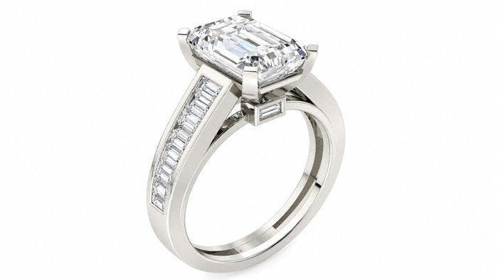 Ring - 14 karaat Witgoud - 2.44ct. tw. Diamant (Lab-grown) -, Bijoux, Sacs & Beauté, Bagues