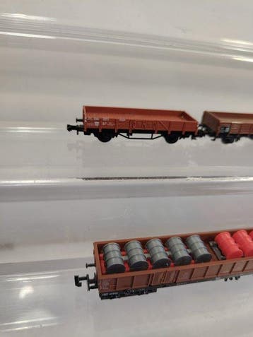 Minitrix N - Modeltrein goederenwagon (10) - verschillende, Nieuw
