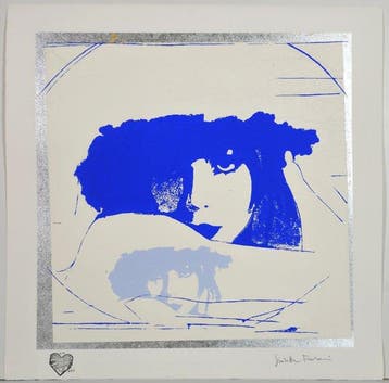 Giosetta Fioroni (1932) - Doppio liberty blue e Azzurro, Antiek en Kunst
