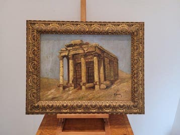 Europese school (XX) - Ancient Ruins, Antiek en Kunst, Kunst | Schilderijen | Klassiek