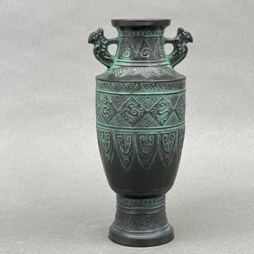 Vase - Bronze, Motifs taotie de style bronze ancien, 21,5, Antiquités & Art