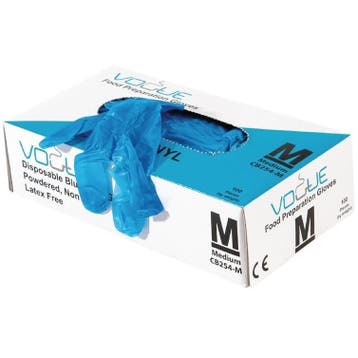 Handschoenen | Kunststof | Blauw | Gepoederd | Incl., Verzenden