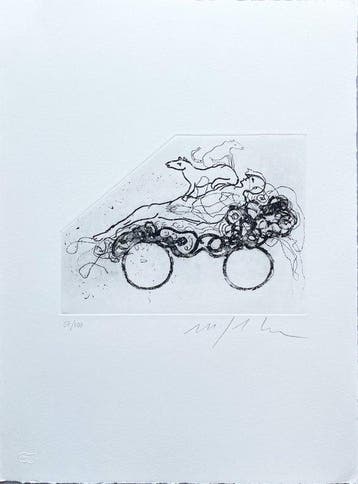 Mimmo Paladino (1948) - Senza titolo