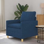 vidaXL bank / zetel Blauw Stof, Verzenden, Nieuw