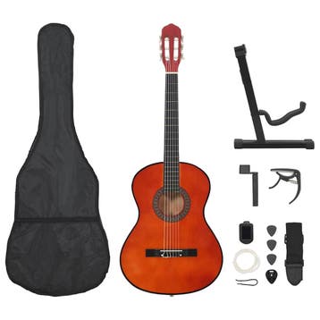 vidaXL 12-delige Gitaarset klassiek beginner 4/4 39, Verzenden, Nieuw
