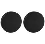 Set van twee blinde plaatjes ø52x6mm Permafix PVD zwart, Nieuw