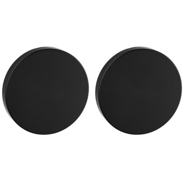 Set van twee blinde plaatjes ø52x6mm Permafix PVD zwart, Doe-het-zelf en Bouw, Deuren en Vliegenramen, Nieuw