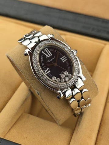 Chopard - Happy Sport Oval Diamond - Femme - 2000-2010