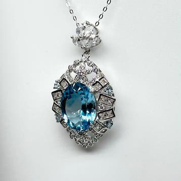 Zonder minimumprijs - Ketting met hanger 18k goudvergulde