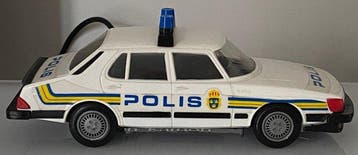 1:24 - Modelauto - Saab 99 Polis (politie) - Zeer zeldzame