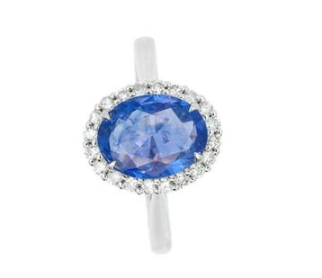 Zonder minimumprijs - Ring - 14 karaat Witgoud - 2.47ct. tw.