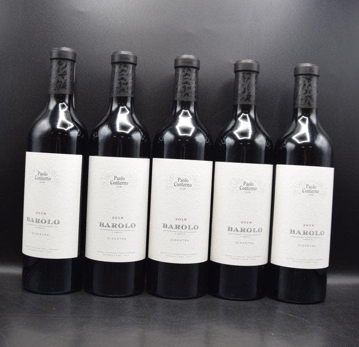 2018 Paolo Conterno, Barolo Ginestra - Barolo - 5 Flessen, Verzamelen, Wijnen