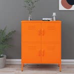 vidaXL Opbergkast 80x35x101,5 cm staal oranje, Verzenden, Nieuw