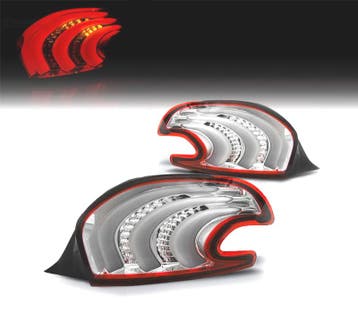 Feux Arrière Pour Peugeot 208 12-15 Light Bar Rouge Chromé, Verzenden, Nieuw