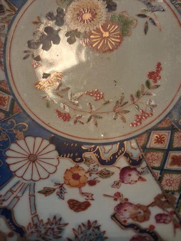 Imari - Serveerschaal - Meiji periode,fruitschaal -