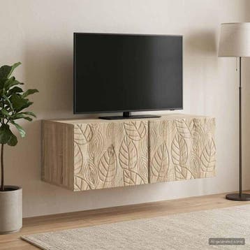vidaXL Wandmontage TV-kast 78,5 x 31 cm Sonoma Eiken Bewerkt, Huis en Inrichting, Verzenden, Nieuw