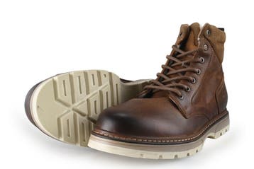 Nelson Veterboots in maat 44 Cognac, Kleding | Heren, Schoenen, Overige kleuren, Verzenden, Boots, Zo goed als nieuw