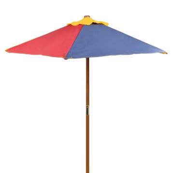 vidaXL Kinderpicknicktafel met banken en parasol hout, Verzenden, Nieuw