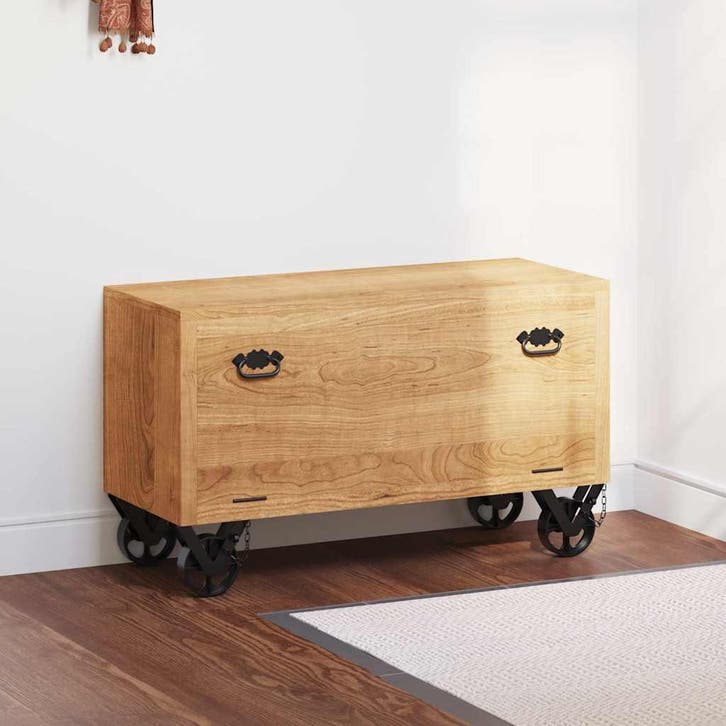 vidaXL Schoenenkast 86x35x55 cm massief mangohout, Huis en Inrichting, Kasten | Schoenenkasten, Nieuw, Verzenden