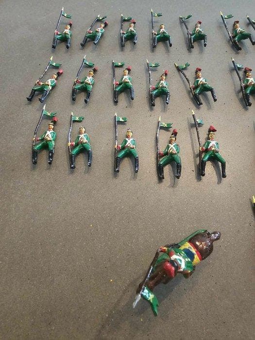 Figuur - 29 Reiter und 1 Pferd (30) - Tin, Kinderen en Baby's, Speelgoed | Overig