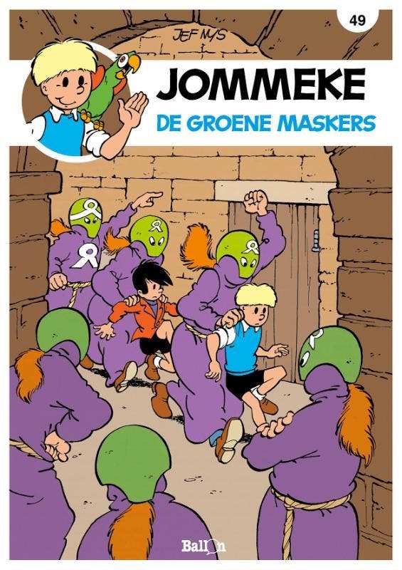 De groene maskers / Jommeke strip - nieuwe look / 49 Jef Nys, Livres, BD, Envoi
