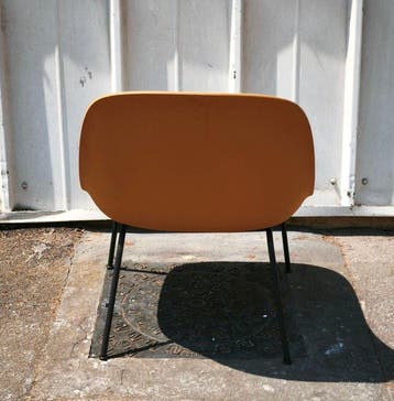 Muuto - Chaise (2) - Muuto Fiber chaise coque 4 pieds -