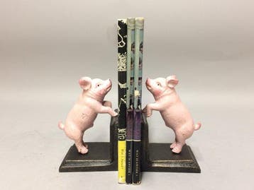 Boekensteunen (2) - Gietijzer