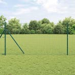 vidaXL Euro Hek Groen 1 x 25m PVC-gelaagd ijzer, Tuin en Terras, Tuinhekken en Hekwerk, Verzenden, Nieuw