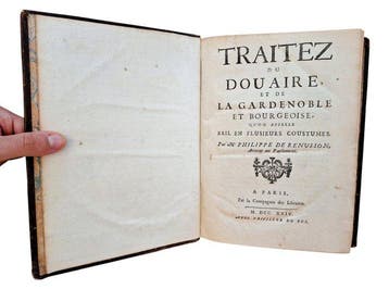 Renusson - Traitez du Douaire, et de la Garde-Noble et
