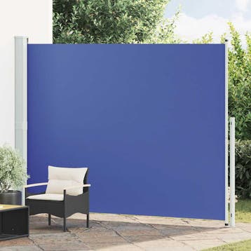 Uittrekbaar scherm blauw | Tweede kansje, OP = OP, Staal, Zo goed als nieuw, 200 cm of meer, Verzenden