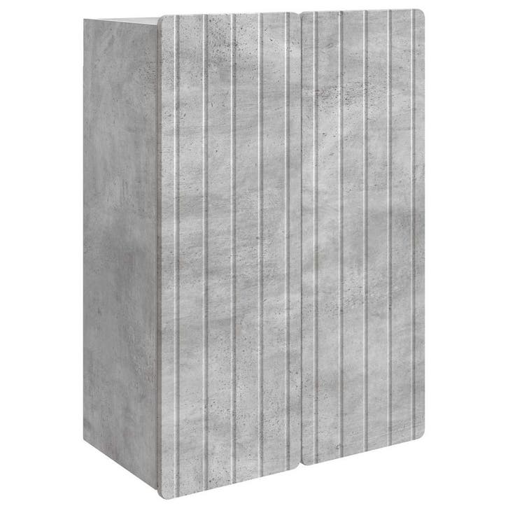 vidaXL Wandkast Betongrijs 66 x 34,5 x 92 cm Bewerkt hout, Huis en Inrichting, Kasten | Overige, Nieuw, Verzenden