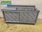 RVS Spoeltafel dubbele spoelbakken schuifdeuren Premium-line, Ophalen of Verzenden, Nieuw in verpakking