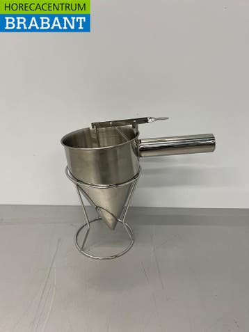 HCB RVS Portioneertrechter Beslagdispenser 1 liter Bakkerij, Ophalen of Verzenden
