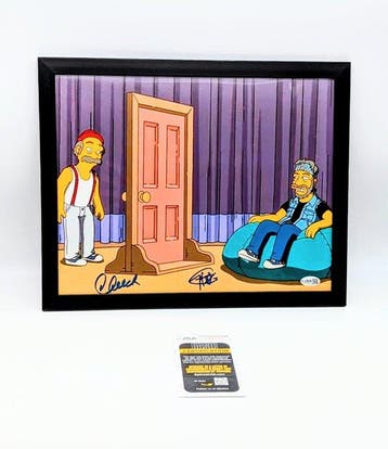 The Simpsons - Tommy Chong + Cheech Marin - JSA Verified