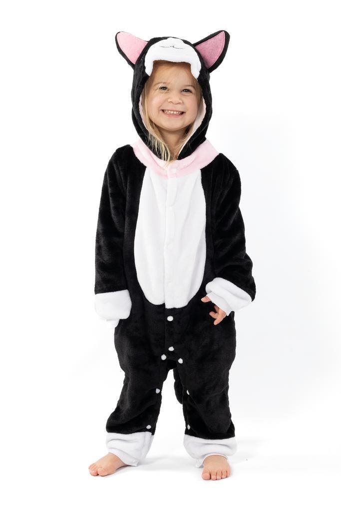 KIMU® Onesie Zwarte Kat Pakje 86-92 Poezenpak Kostuum Zwart, Enfants & Bébés, Costumes de carnaval & Déguisements, Enlèvement ou Envoi