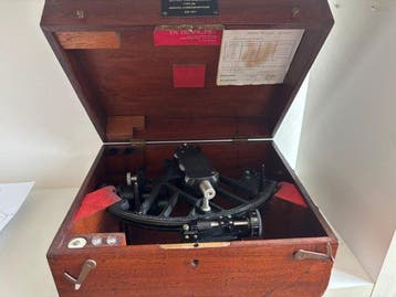 Micrometer sextant - Metaal, Hout, Glas - Poulin Blanchet -