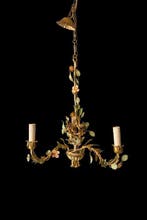 Lustre - Fer forgé - Lustre vintage de style florentin à