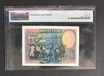 Spanje. - 50 Pesetas - 1928 - Pick 75b (Zonder minimumprijs)