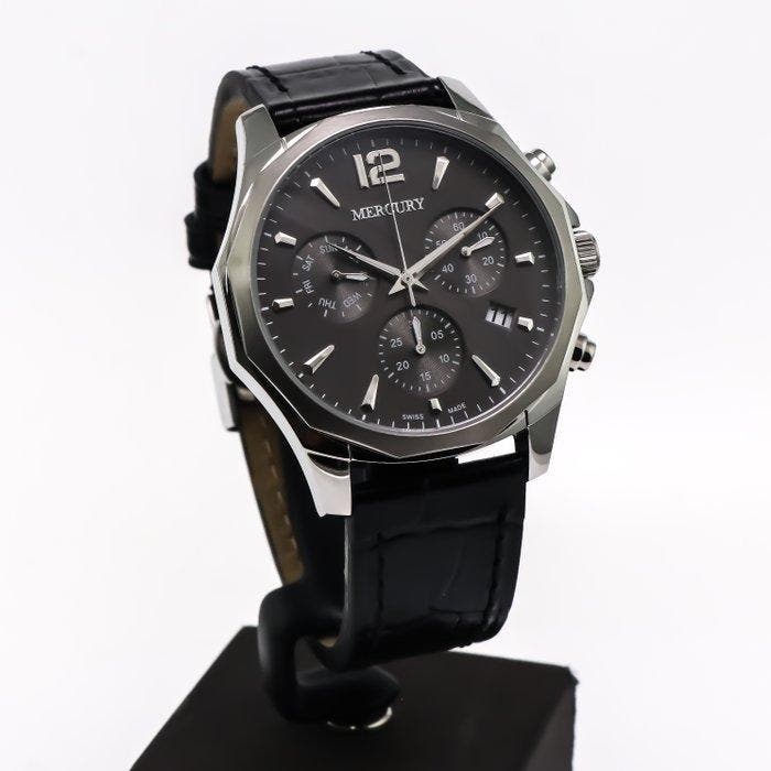 Mercury - Swiss Made Chronograph Watch - MEC463-SL-2 - Sans, Handtassen en Accessoires, Horloges | Heren