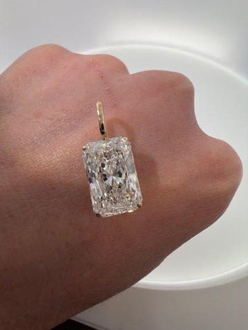 Zonder minimumprijs - Hanger - 14 karaat Geel goud - 4.09ct.